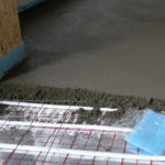 Начало работ по устройству бетонной стяжки